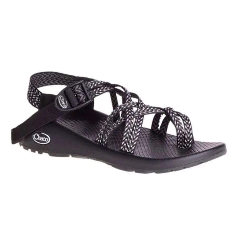 Chaco ZX/2 Classic Boost Black White Aztec Woven Strappy Hiking Outdoor Sandals
